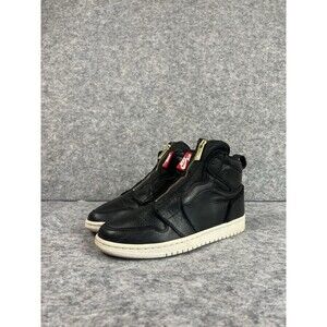 Nike Air Jordan 1 Retro Zip High Black with white sole Women's size 9.5